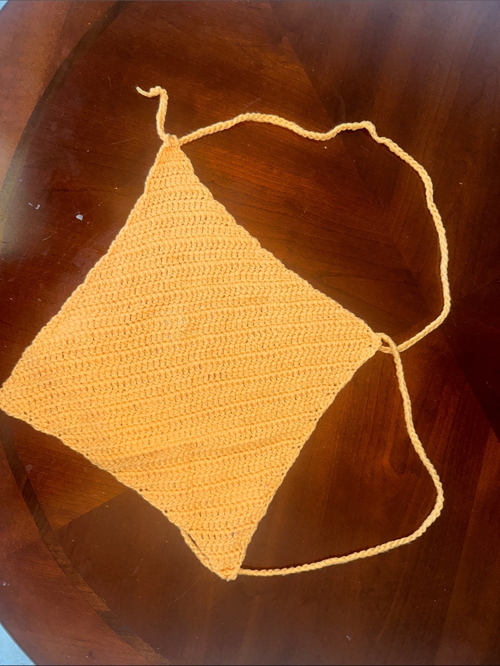 Handmade Yellow Crochet Top